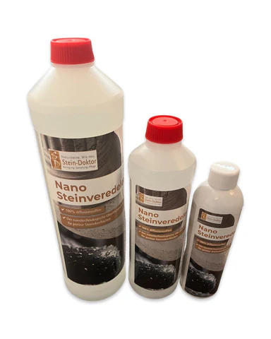 Nano Steinveredeler Pro Produktflaschen in drei Größen