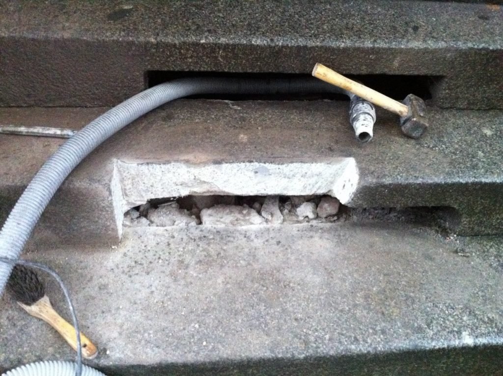 Treppe Abbruch vorher